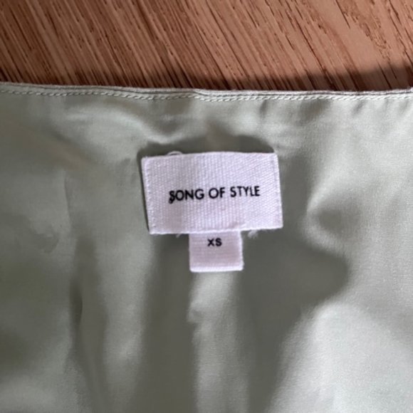 Song Of Style Sage Green Crop Top Size XS - Picture 5 of 7